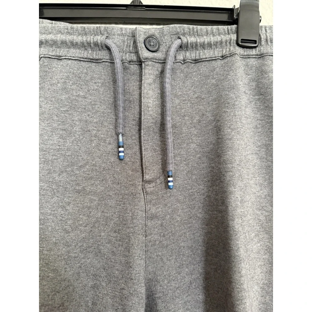 Boden Men's Gray Drawstring Sweat Shorts Zipper Size XL